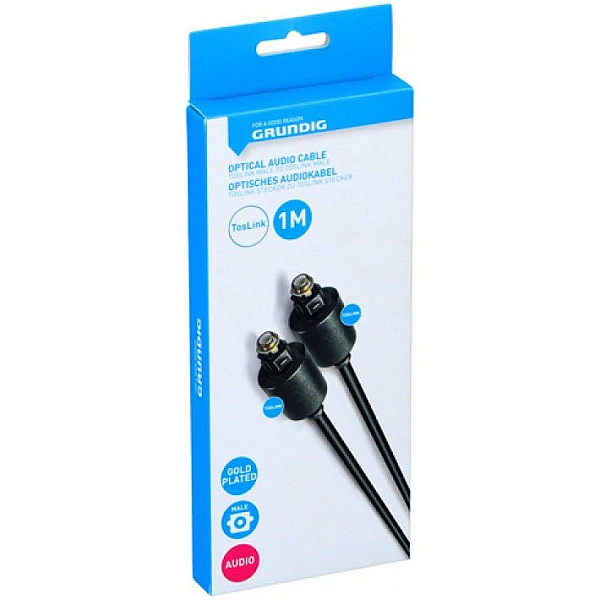 GRUNDIG 47224 Καλώδιο ήχου οπτικής ίνας TosLink male σε TosLink male 1m
