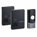 GRUNDIG 48576 Ασύρματο κουδούνι με 2 δέκτες με 36 μελωδίες μαύρο