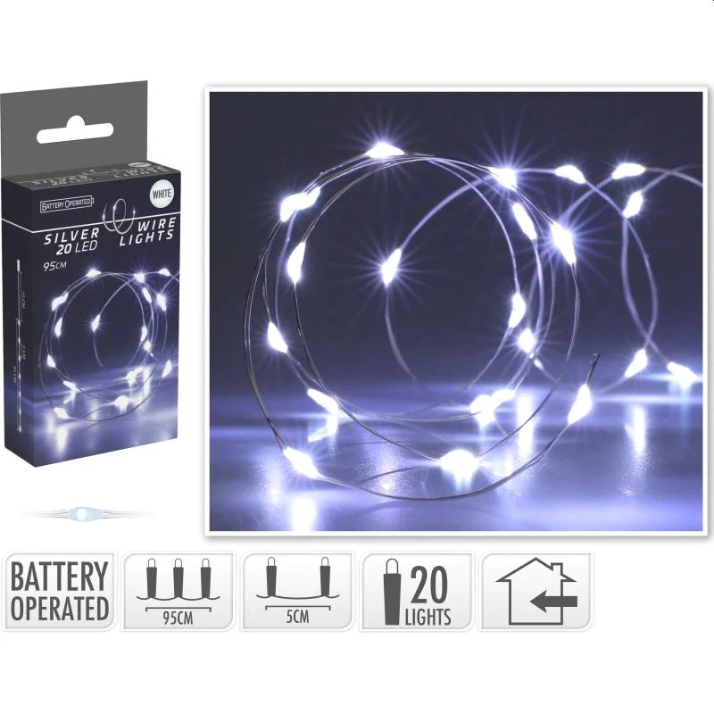 Χριστουγεννιάτικα λαμπάκια LED 20 τεμ. Μπαταρίας Ψυχρό λευκό AX9730010 Χριστουγεννιάτικα λαμπάκια LED 20 τεμ. Μπαταρίας Ψυχρό λευκό AX9730010