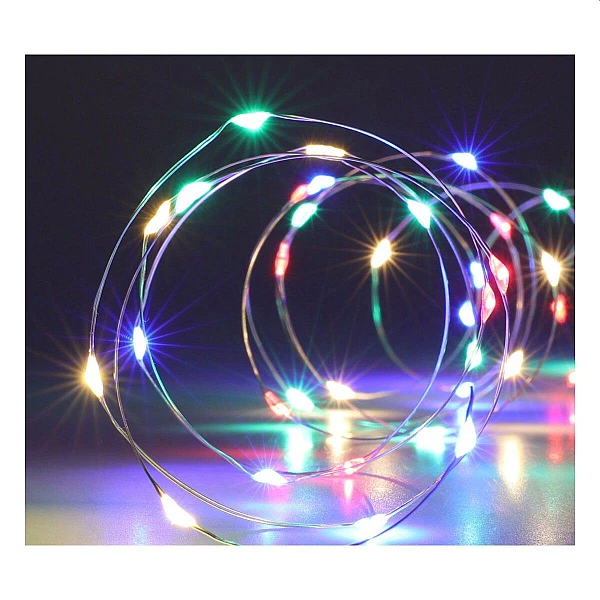 Χριστουγεννιάτικα λαμπάκια LED 20LED Μπαταρίας Πολύχρωμα AX9732010
