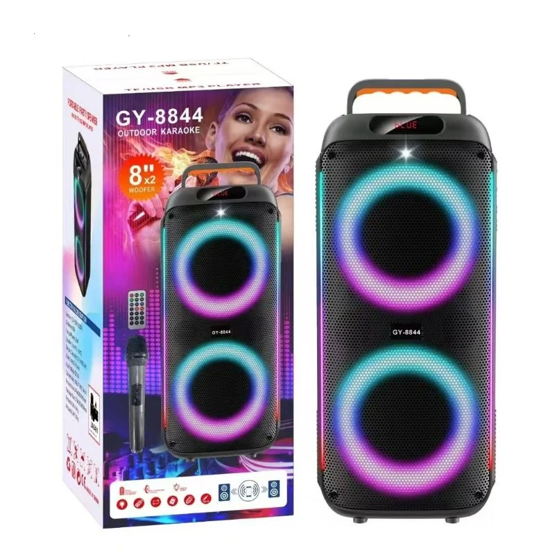 Φορητό Ηχείο Bluetooth 2x8' 40watt RGB FM TWS GY-8844 KBQ