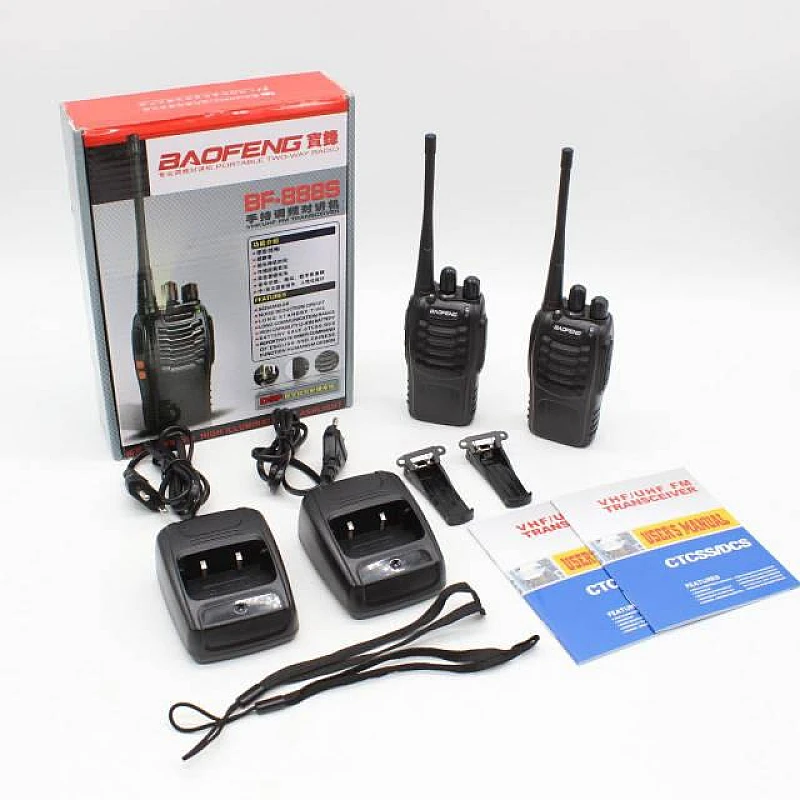 Baofeng BF-888S Σετ 2τμχ Ασύρματοι Πομποδέκτες UHF/VHF 5W χωρίς Οθόνη