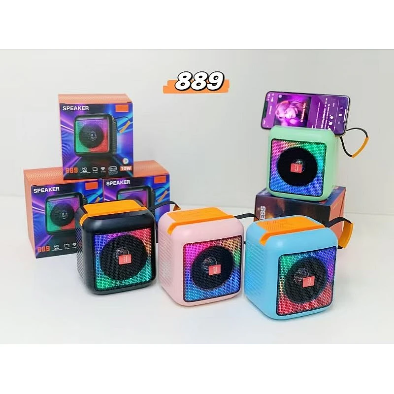 Φορητό Ηχείο Bluetooth Electro Line 889 10W με RGB LED Φωτισμό και TWS OEM