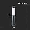 Επιδαπέδιο φωτιστικό κήπου E27 IP44 Stainless + PC με γκρι σώμα 45cm VT-838 V-TAC 8959 Επιδαπέδιο φωτιστικό κήπου E27 IP44 Stainless + PC με γκρι σώμα 45cm VT-838 V-TAC 8959