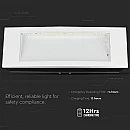 Φωτιστικό ασφαλείας CREE LED 2σε1 3.8W Λευκό VT-511 ​V-TAC 899-6