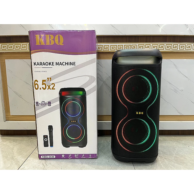 Φορητό Ηχείο Bluetooth 2x6.5'' 60watt RGB FM TWS KBQ-2430 KBQ Φορητό Ηχείο Bluetooth 2x6.5'' 60watt RGB FM TWS KBQ-2430 KBQ
