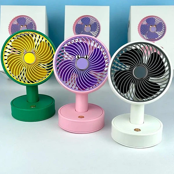 Μini επιτραπέζιος ανεμιστήρας επαναφορτιζόμενος σε 3 χρώματα ZD098 OEM