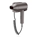 Σεσουάρ μαλλιών τοίχου ξενοδοχειακού τύπου Μαύρο 1600W με πρίζα 3204BL OEM