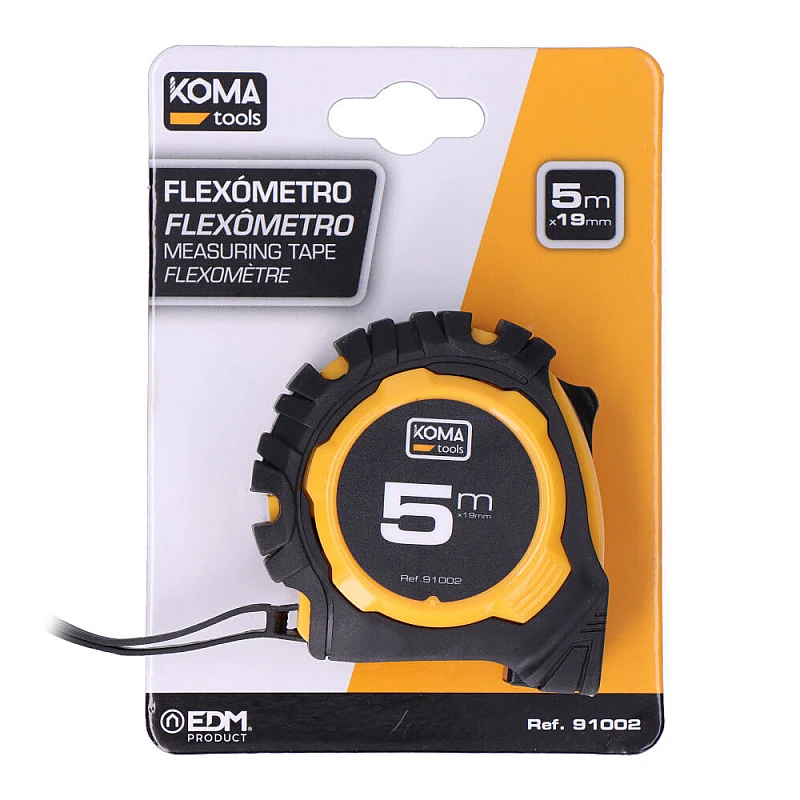 Μετροταινία 5 μέτρα 19mm KOMA TOOLS 91002 EDM Spain