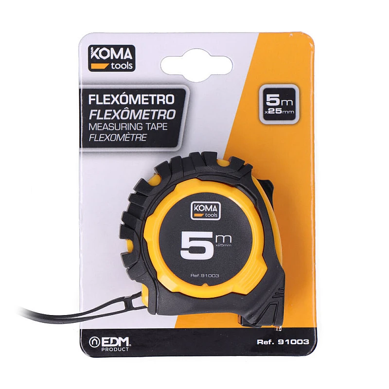 Μετροταινία 5 μέτρα 25mm KOMA TOOLS 91003 EDM Spain Μετροταινία 5 μέτρα 25mm KOMA TOOLS 91003 EDM Spain