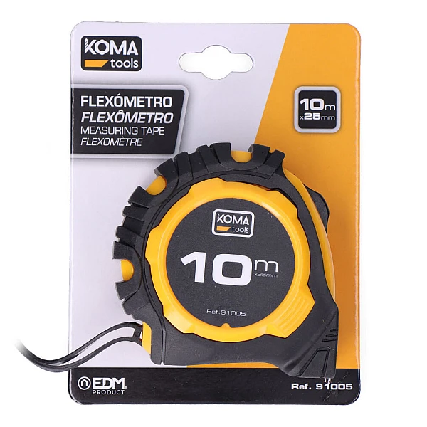 Μετροταινία 10 μέτρα 25mm KOMA TOOLS 91005 EDM Spain