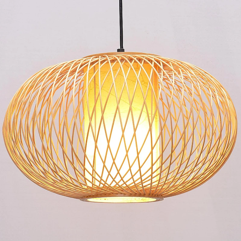 Φωτιστικό Οροφής Κρεμαστό E27 μπαμπού 50cm BK8056-P-L OEM Φωτιστικό Οροφής Κρεμαστό E27 μπαμπού 50cm BK8056-P-L OEM