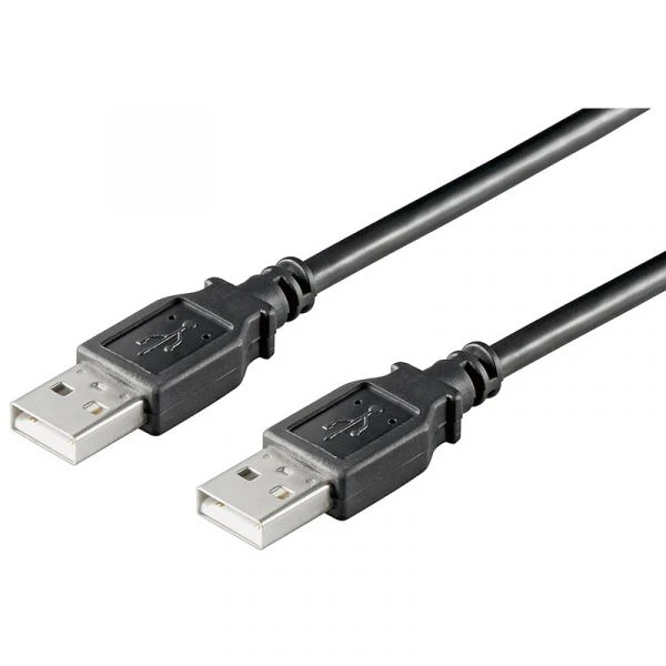 Kαλώδιο επέκτασης USB 2.0 Τύπου-Α αρσενικό σε USB 2.0  Τύπου-Α αρσενικό μαύρο 5m 06.005.021  A.T.C.
