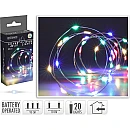 Χριστουγεννιάτικα λαμπάκια LED 20LED Μπαταρίας Πολύχρωμα AX9732010