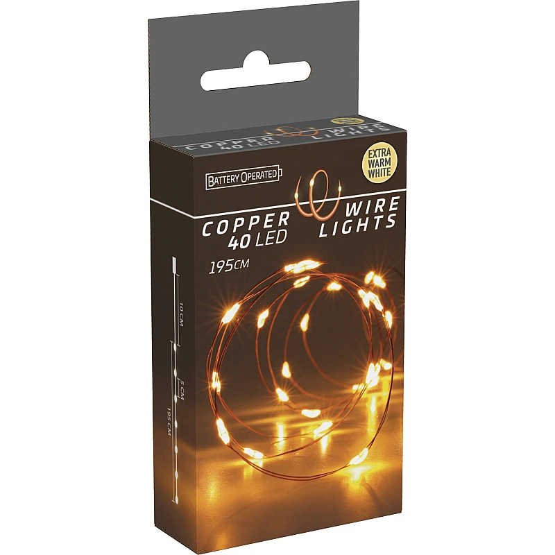 Χριστουγεννιάτικα λαμπάκια LED 40LED Μπαταρίας Θερμό λευκό AX9735020 Χριστουγεννιάτικα λαμπάκια LED 40LED Μπαταρίας Θερμό λευκό AX9735020