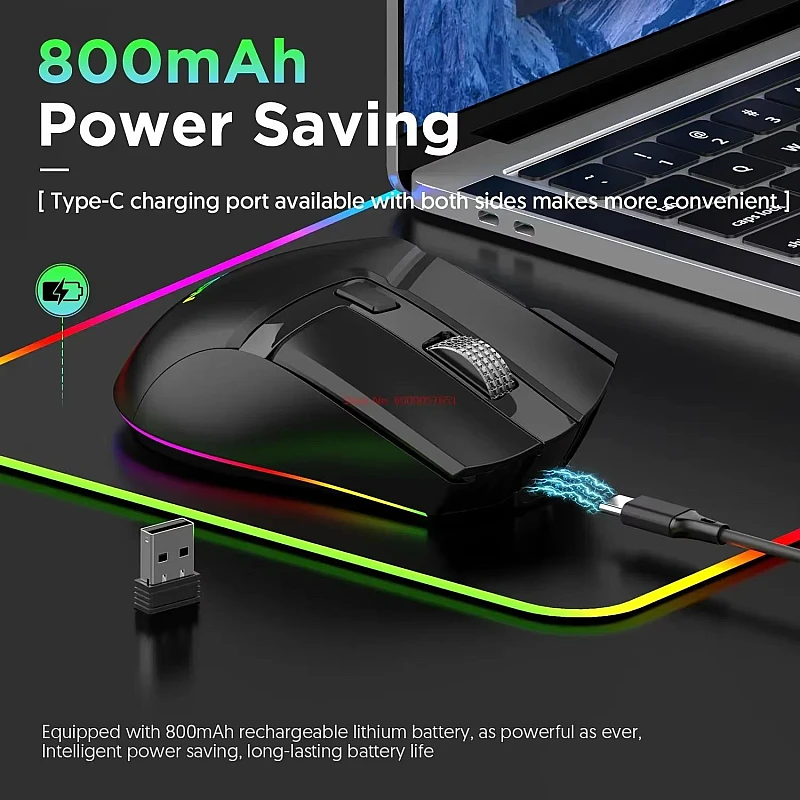 MKESPN SXS-W13 Ασύρματο 10Keys RGB GAMING Ποντίκι μαύρο Επαναφορτιζόμενο MKESPN SXS-W13 Ασύρματο 10Keys RGB GAMING Ποντίκι μαύρο Επαναφορτιζόμενο