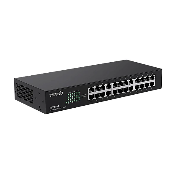 TENDA TEG1024D V24.0 Desktop Switch  24-Port Gigabit 10/100/1000Mb/s
