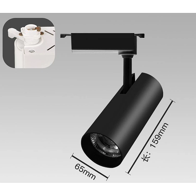 LED φωτιστικό ράγας (Track Light) 20W Φυσικό λευκό 4000K Μαύρο HB20BN OEM LED φωτιστικό ράγας (Track Light) 20W Φυσικό λευκό 4000K Μαύρο HB20BN OEM