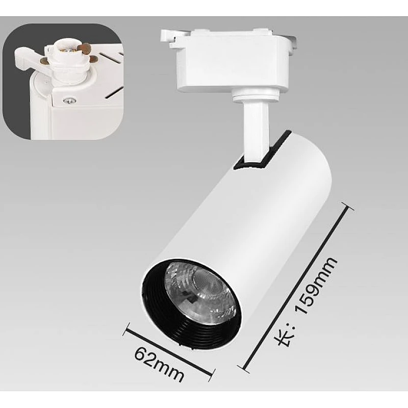 LED φωτιστικό ράγας (Track Light) 20W Φυσικό λευκό 4000K Λευκό HB20WN OEM LED φωτιστικό ράγας (Track Light) 20W Φυσικό λευκό 4000K Λευκό HB20WN OEM
