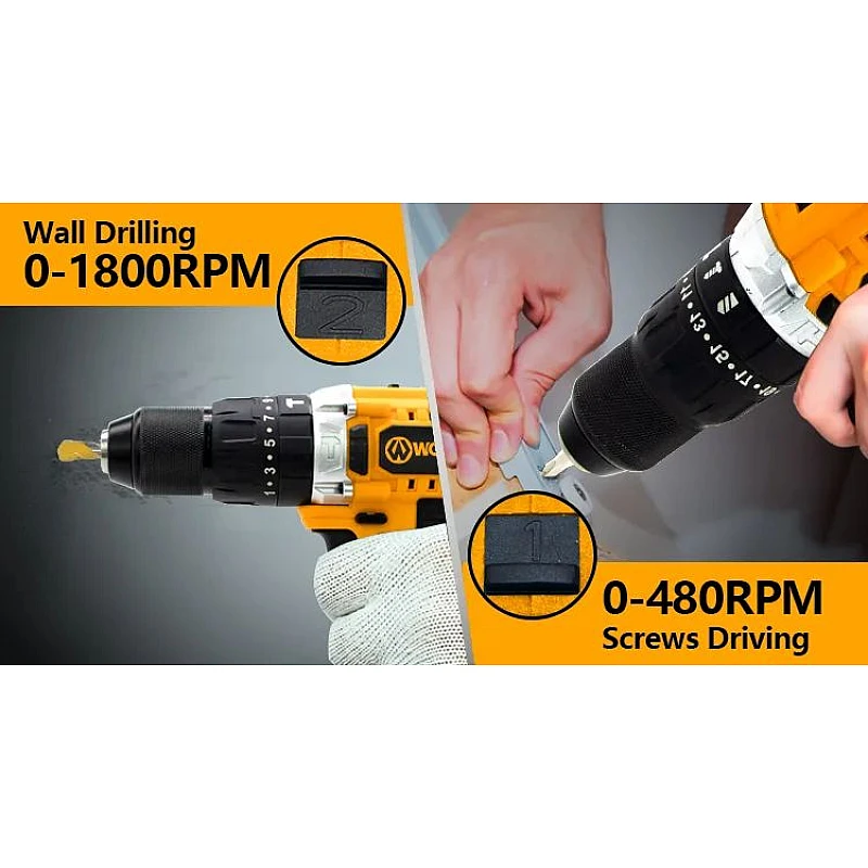 Worksite Δραπανοκατσάβιδο Επαναφορτιζόμενο 20V με μπαταρία ιόντων λιθίου CD336H Worksite Δραπανοκατσάβιδο Επαναφορτιζόμενο 20V με μπαταρία ιόντων λιθίου CD336H