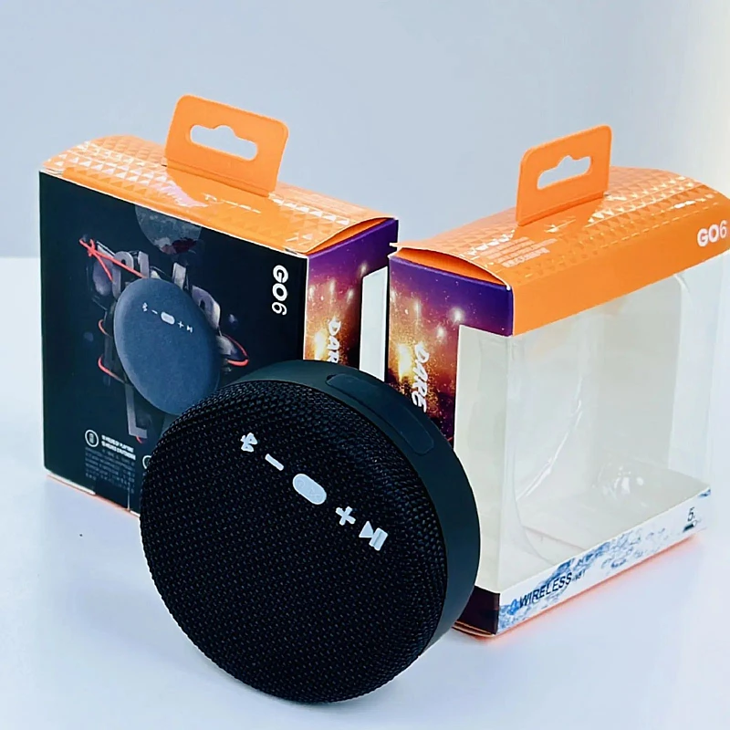Φορητό Ηχείο Bluetooth Αδιάβροχο σε μαύρο χρώμα GO6 OEM Φορητό Ηχείο Bluetooth Αδιάβροχο σε μαύρο χρώμα GO6 OEM