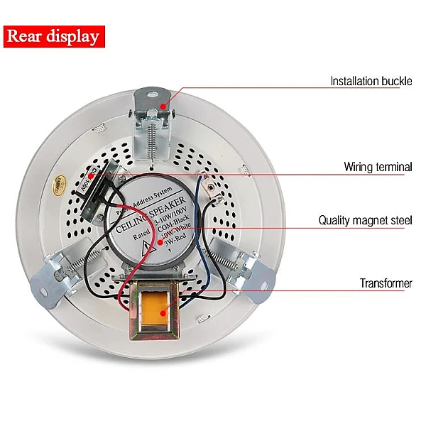 Ηχείο οροφής 6"​ λευκό 10 Watt KS-809B RIRIGAO