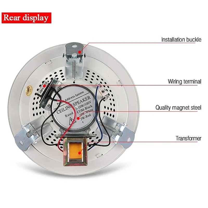 Ηχείο οροφής 6" λευκό 10 Watt KS-809B RIRIGAO Ηχείο οροφής 6" λευκό 10 Watt KS-809B RIRIGAO