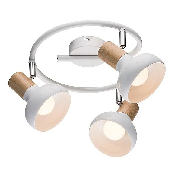 Φωτιστικό τοίχου και Οροφής 3xE27 ROUND Λευκό ADDY9553WH OEM