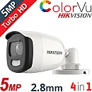 HIKVISION DS-2CE10HFT-F28 ColorVu Κάμερα (Έγχρωμη Εικόνα Ημέρα - Νύχτα) HDTVI 5Mp 2.8mm IR Led 20m HIKVISION DS-2CE10HFT-F28 ColorVu Κάμερα (Έγχρωμη Εικόνα Ημέρα - Νύχτα) HDTVI 5Mp 2.8mm IR Led 20m