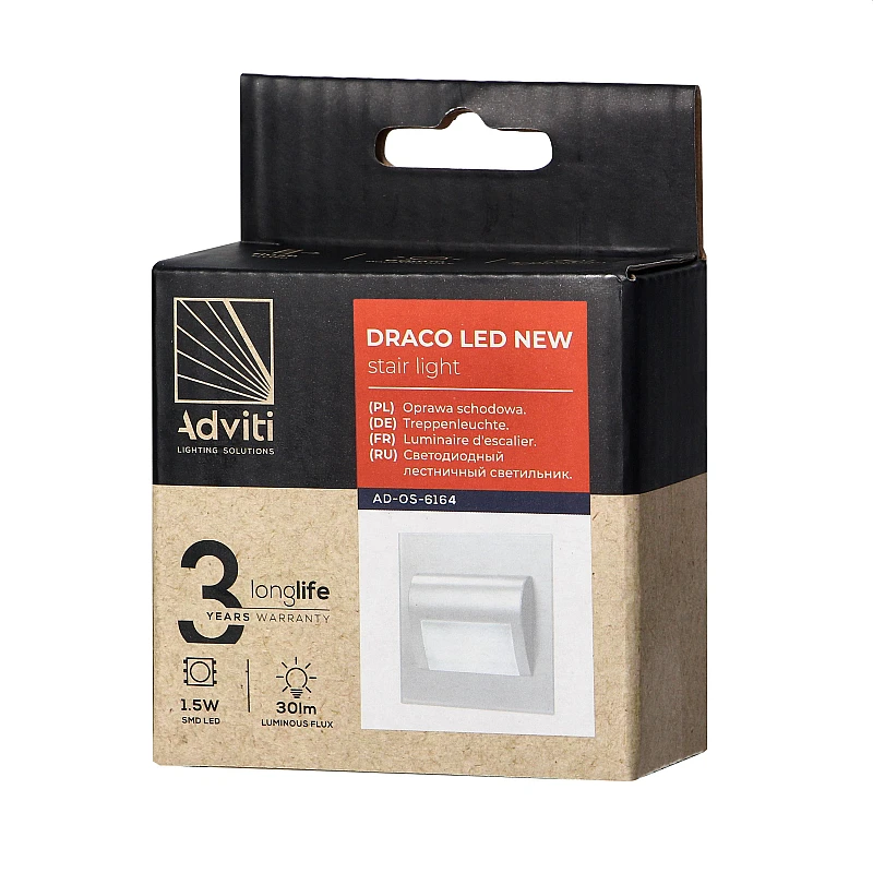 ORNO-Adviti Φωτιστικό για τοίχο ή σκάλα Χωνευτό LED 1,5W 12VDC 6000K ψυχρό λευκό DRACO λευκό σώμα OR-OS-6164L6/W ORNO-Adviti Φωτιστικό για τοίχο ή σκάλα Χωνευτό LED 1,5W 12VDC 6000K ψυχρό λευκό DRACO λευκό σώμα OR-OS-6164L6/W
