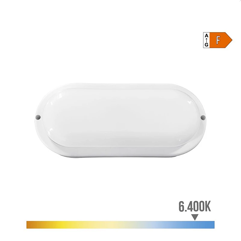 Φωτιστικό LED τοίχου IP44 Λευκό 18W Ψυχρό λευκό 6400K 32405 EDM Φωτιστικό LED τοίχου IP44 Λευκό 18W Ψυχρό λευκό 6400K 32405 EDM