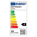 Φωτιστικό LED τοίχου IP44 Λευκό 18W Ψυχρό λευκό 6400K 32405 EDM Φωτιστικό LED τοίχου IP44 Λευκό 18W Ψυχρό λευκό 6400K 32405 EDM