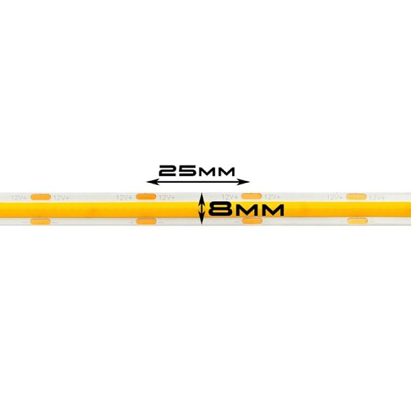 Ταινία LED COB DC 12V IP20 11W/m Θερμό λευκό 3000K 1100lm/m 480LED/m MTN 2270 5 μέτρα Ταινία LED COB DC 12V IP20 11W/m Θερμό λευκό 3000K 1100lm/m 480LED/m MTN 2270 5 μέτρα