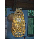 Φωτιστικό Οροφής Κρεμαστό Καμπάνα  E27 Ψάθινο Μπεζ PS20008 OEM