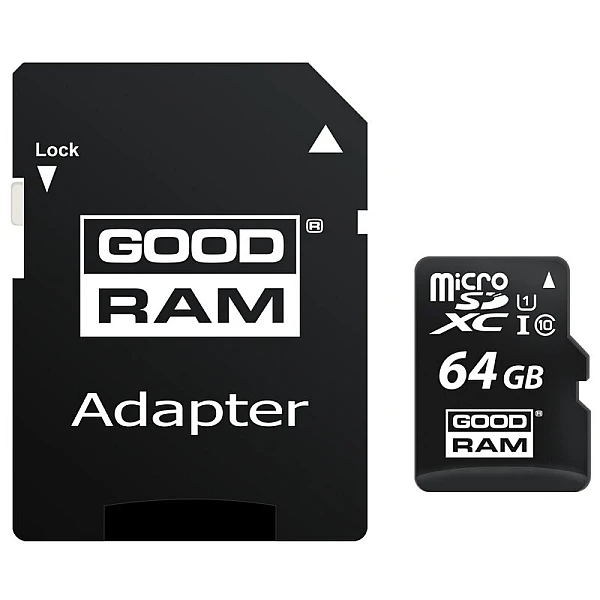 GoodRam Κάρτα Μνήμης Micro 64GB M1AA micro SDXC Class 10 UHS-1 + adapter