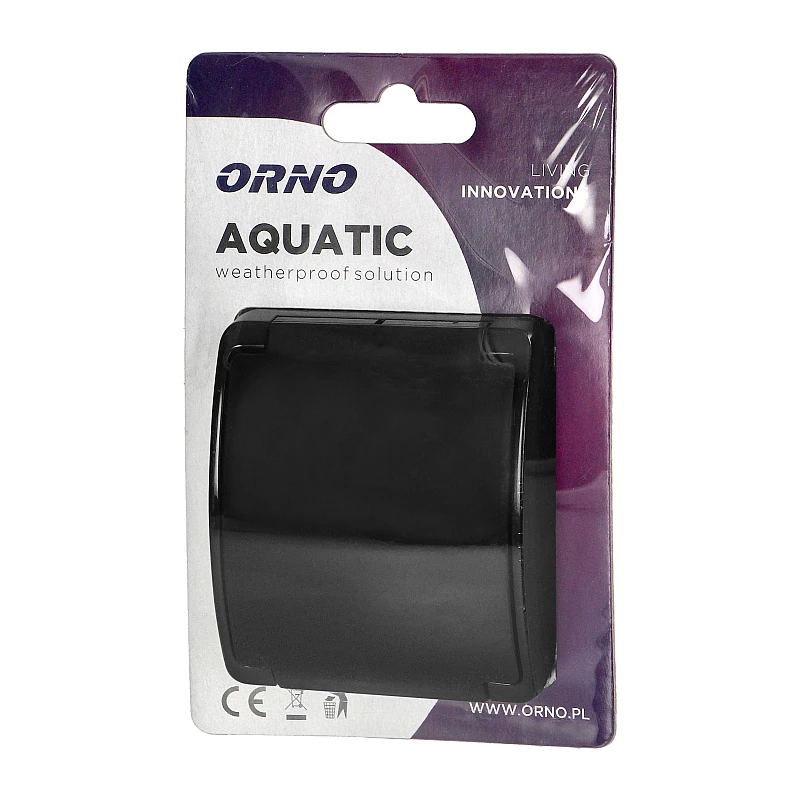 ORNO Πρίζα 2P+E Γαλλιά/Βέλγιο/Πολωνία Επιτοίχια Στεγανή Μαύρη AQUATIC IP44 OR-OE-7105/B ORNO Πρίζα 2P+E Γαλλιά/Βέλγιο/Πολωνία Επιτοίχια Στεγανή Μαύρη AQUATIC IP44 OR-OE-7105/B