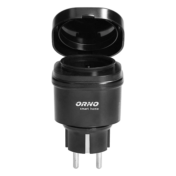 Ασύρματη Πρίζα Σούκο ρεύματος Μαύρη IP44 OR-SH-1733(GS) ORNO