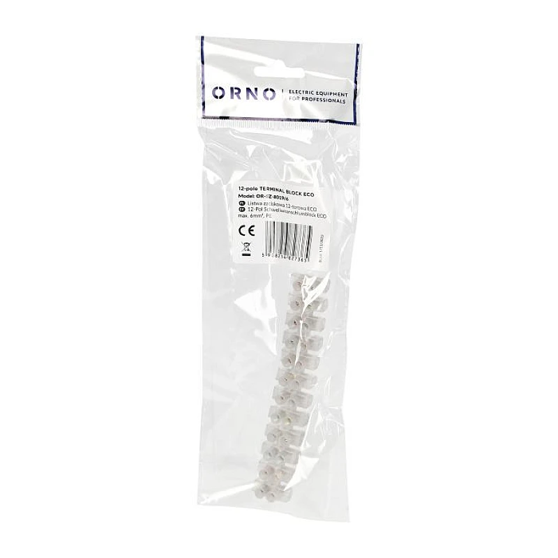 Κλέμες σύνδεσης καλωδίων 12x6mm² ECO OR-SZ-8019/6 Orno Κλέμες σύνδεσης καλωδίων 12x6mm² ECO OR-SZ-8019/6 Orno