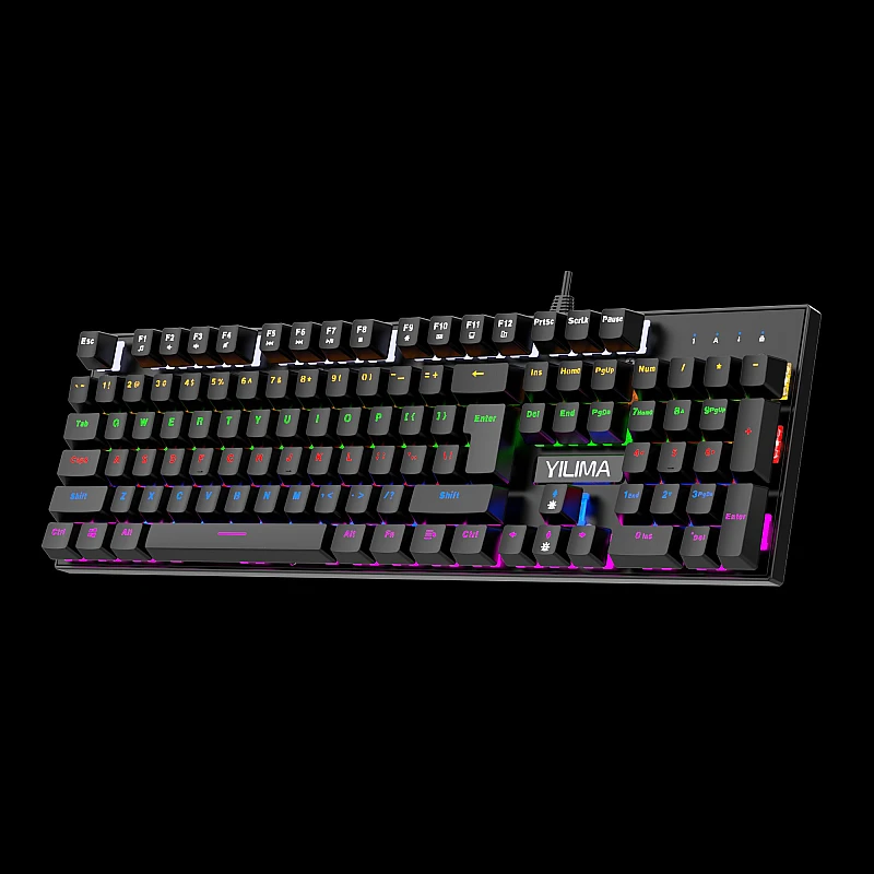 YILIMA QS-505 Ενσύρματο Μηχανικό GAMING Φωτιζόμενο Πληκτρολόγιο Αγγλικό US OEM YILIMA QS-505 Ενσύρματο Μηχανικό GAMING Φωτιζόμενο Πληκτρολόγιο Αγγλικό US OEM