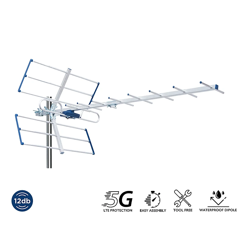 Κεραία ψηφιακή μεσαία YAGI 12db 5G 21-48 UHF Edision Κεραία ψηφιακή μεσαία YAGI 12db 5G 21-48 UHF Edision