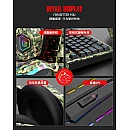 YILIMA QS-3005 GAMING USB ενσύρματο πληκτρολόγιο με ποντίκι, ακουστικά και mousepad Camouflage Αγγλικό US OEM YILIMA QS-3005 GAMING USB ενσύρματο πληκτρολόγιο με ποντίκι, ακουστικά και mousepad Camouflage Αγγλικό US OEM