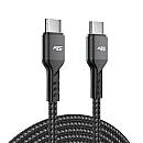 ATC-C21 Καλώδιο Φόρτισης και μεταφοράς δεδομένων USB Type-C / C 1.0m Μαύρο 20.003.0001