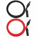 Σετ 2 Καλώδια Προέκτασης Φωτοβολταϊκών 1,5m 6mm² με Συνδέσμους MC4 – 09433 OEM