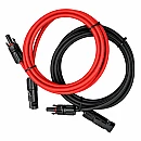 Σετ 2 Καλώδια Προέκτασης Φωτοβολταϊκών 1,5m 6mm² με Συνδέσμους MC4 – 09433 OEM