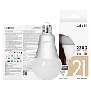 Λαμπτήρας Led Adviti E27 A80 21W Φυσικό λευκό 4000K AD-SW-6638L4 Orno