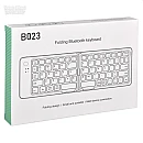 Aσύρματο πτυσσόμενο πληκτρολόγιο τσέπης Bluetooth 5.1 B023 μαύρο OEM