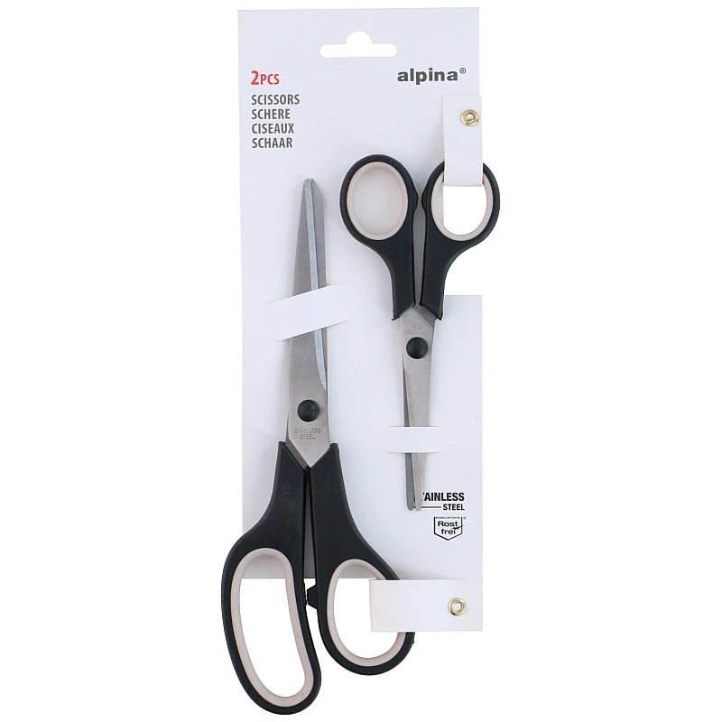 ALPINA Σετ Ψαλιδιών 2τμχ 14cm & 21cm – Ανοξείδωτο Ατσάλι 2123829