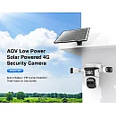 VSTARCAM smart ηλιακή κάμερα BG621SR triple lens 2MP 4G SD PTZ IP66
