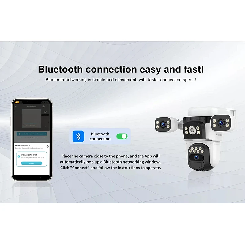 VSTARCAM smart ηλιακή κάμερα BG621SR triple lens 2MP 4G SD PTZ IP66