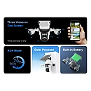 VSTARCAM smart ηλιακή κάμερα BG621SR triple lens 2MP 4G SD PTZ IP66
